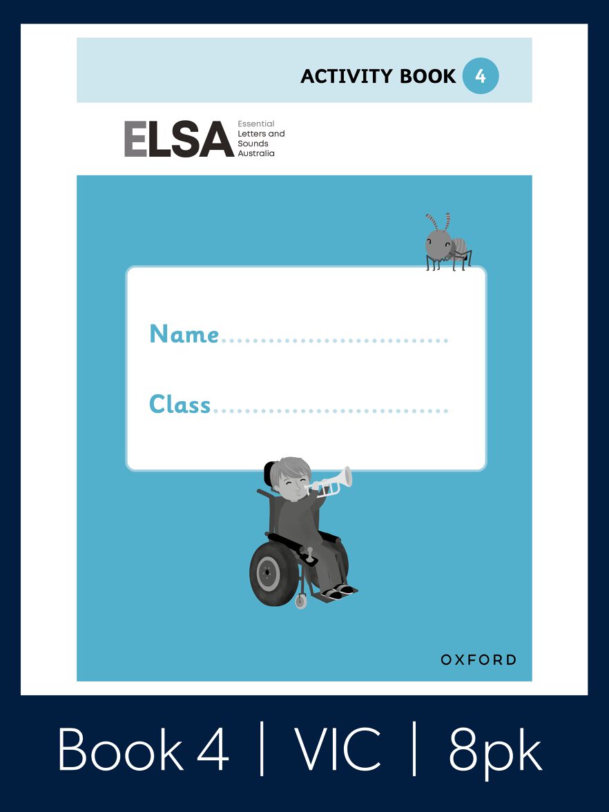 Essential Letters and Sounds Australia Activity Book 4 Year 1 Pack of 8 VIC Essential Letters and Sounds Australia Activity Book 4 Year 1 Pack of 8 VIC