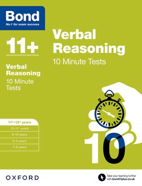 Picture of Bond 11 Verbal Reasoning 10 Minute Tests 11 to 12