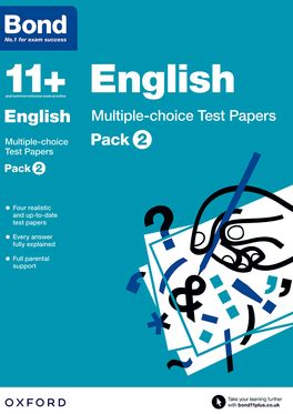 Bond 11+ (English): Multiple-choice Test Papers: Ready for the 2025 exam: For 11+ GL assessment and Entrance Exams Bond 11+ (English): Multiple-choice Test Papers: Ready for the 2025 exam: For 11+ GL assessment and Entrance Exams