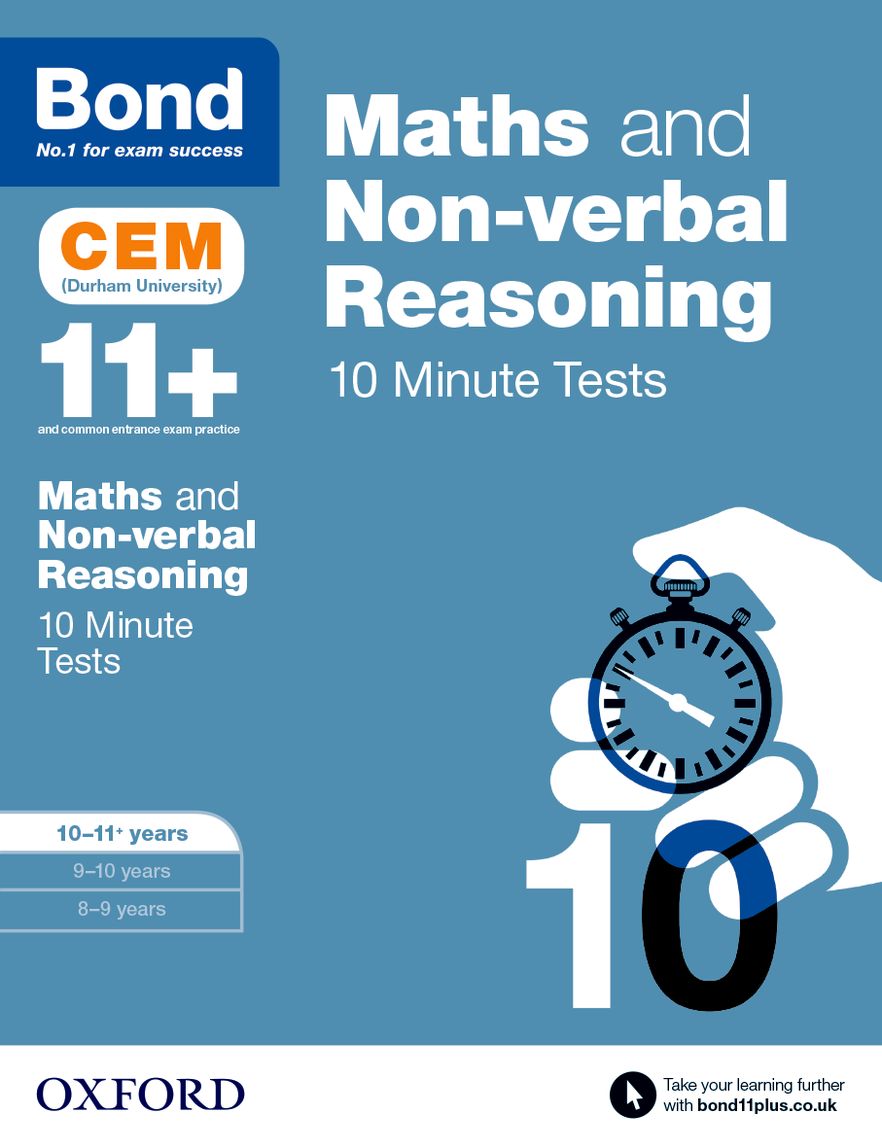 Picture of Bond 11+: Maths & Non-verbal reasoning 10 Minute Tests 10-11 years
