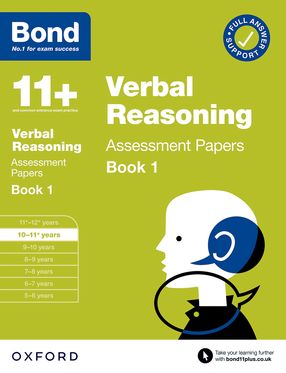 Picture of Bond 11+: Verbal Reasoning Assessment Papers 10-11 years Book 1
