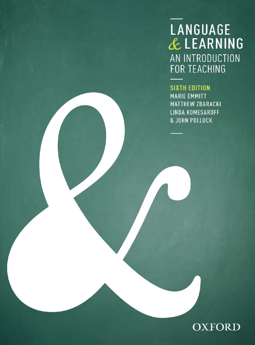 Language and Learning Language and Learning