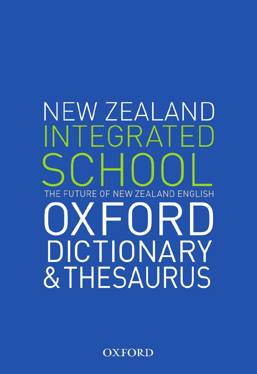 Picture of The New Zealand Oxford Integrated School Dictionary & Thesaurus