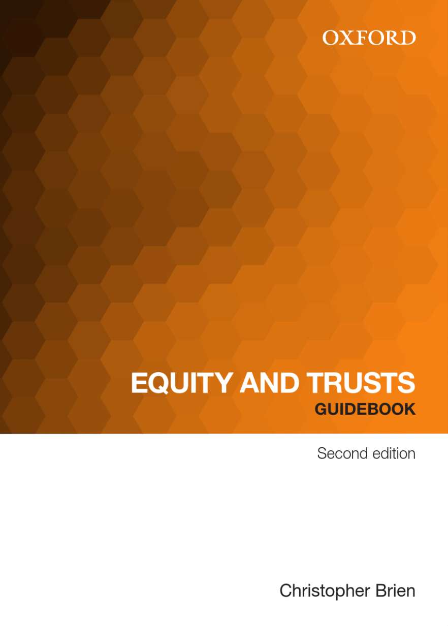 Equity and Trusts Guidebook Ebook