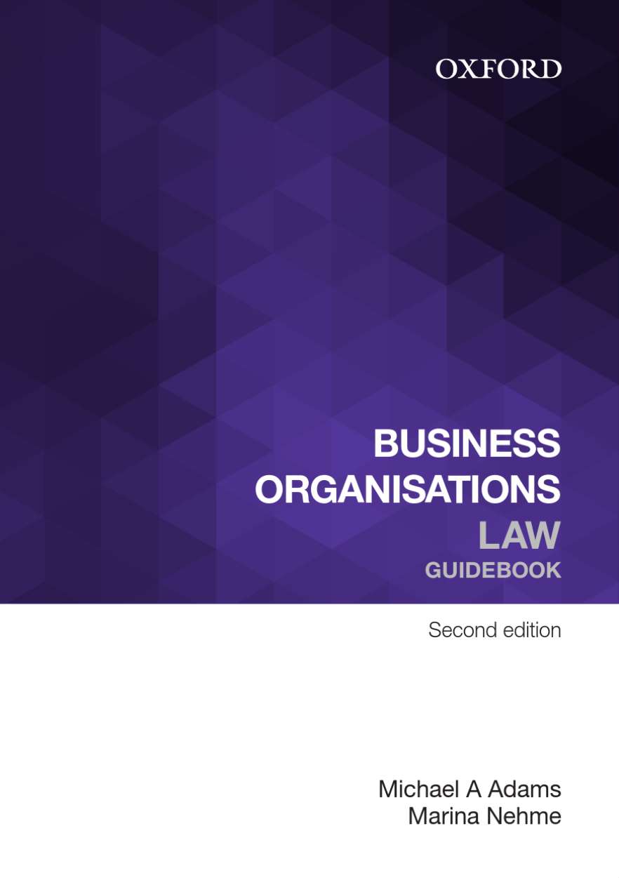 Business Organisations Law Guidebook Ebook