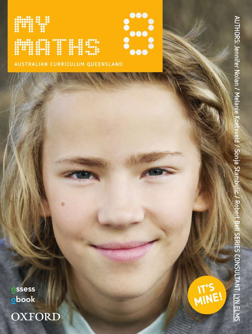 Picture of Oxford MyMaths 8 Australian Curriculum Queensland Student book + obook assess