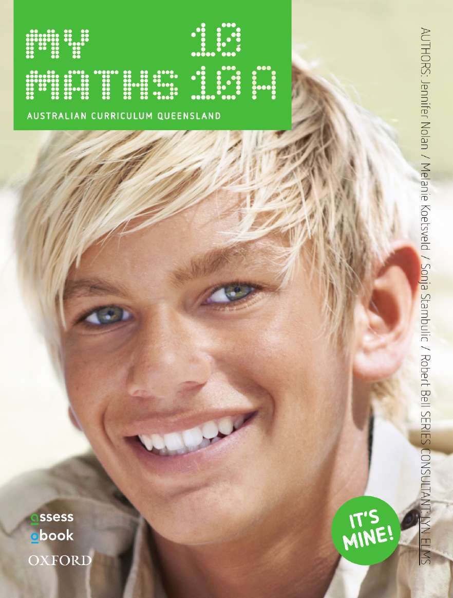 Oxford MyMaths 10 Australian Curriculum Queensland Student book + obook assess Oxford MyMaths 10 Australian Curriculum Queensland Student book + obook assess