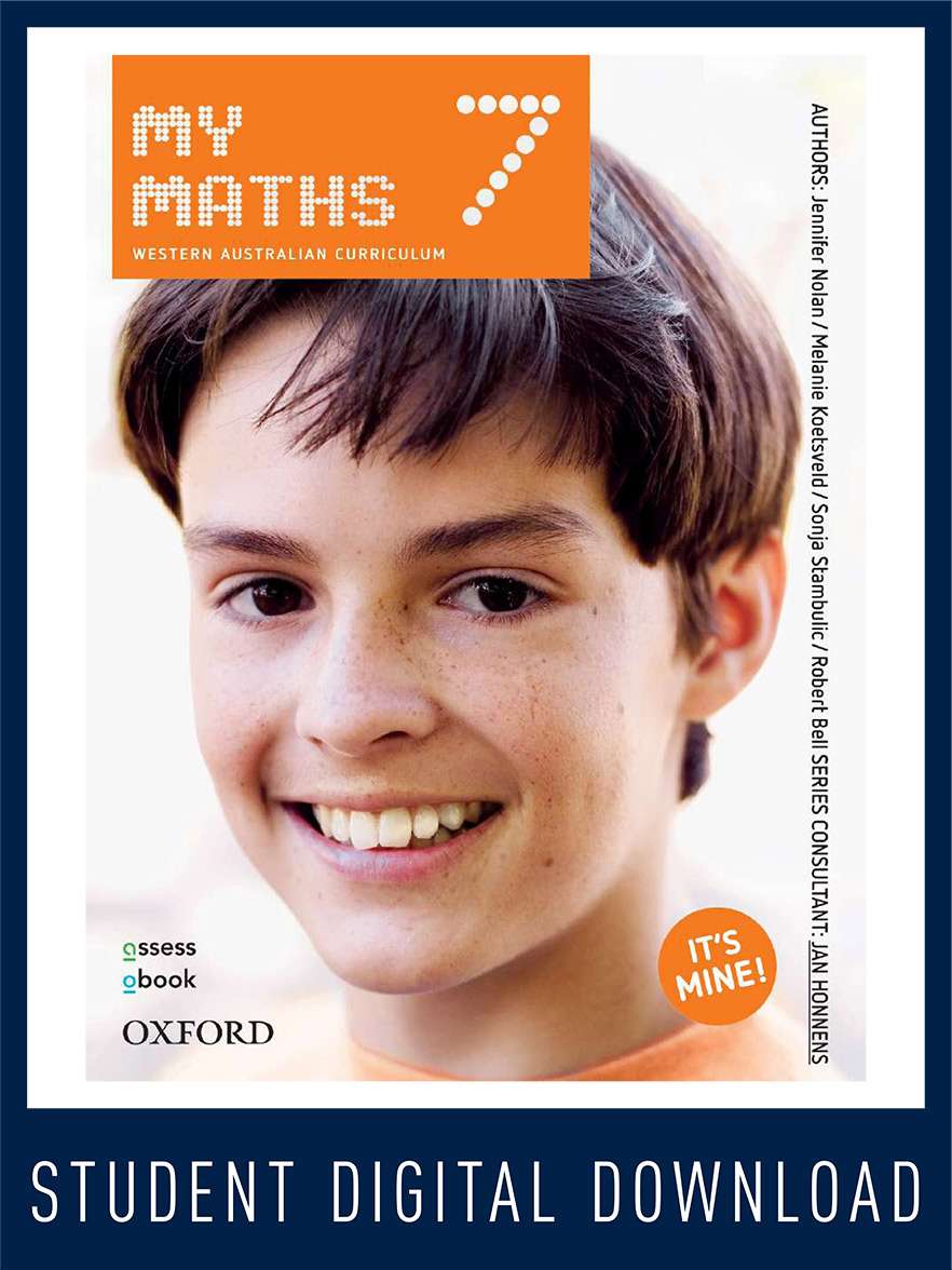 Oxford MyMaths 7 Western Australian Curriculum Student obook assess