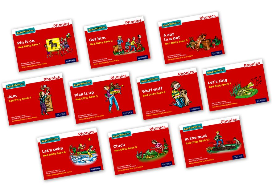 Picture of Read Write Inc Phonics: Red Ditty Books Mixed Pack of 10