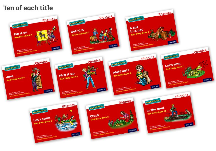 Read Write Inc Phonics: Red Ditty Books Pack of 100