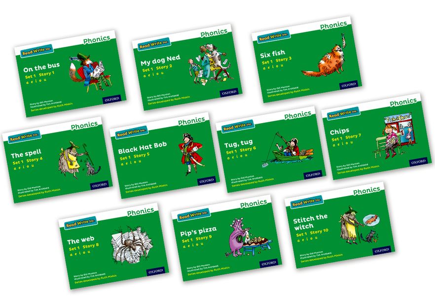Picture of Read Write Inc Phonics: Green Set 1 Storybooks Mixed Pack of 10