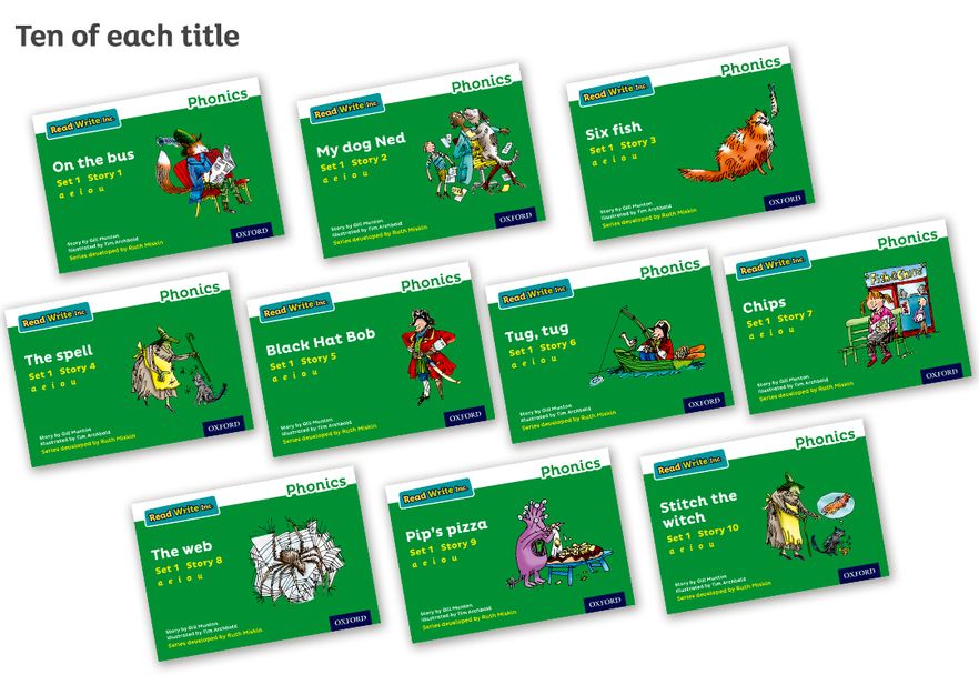 Picture of Read Write Inc Phonics: Green Set 1 Storybooks Pack of 100