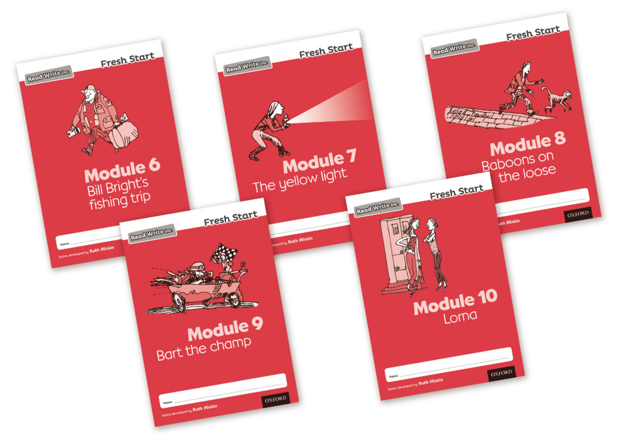 Read Write Inc Fresh Start Modules 6-10 Pack of 5 Read Write Inc Fresh Start Modules 6-10 Pack of 5