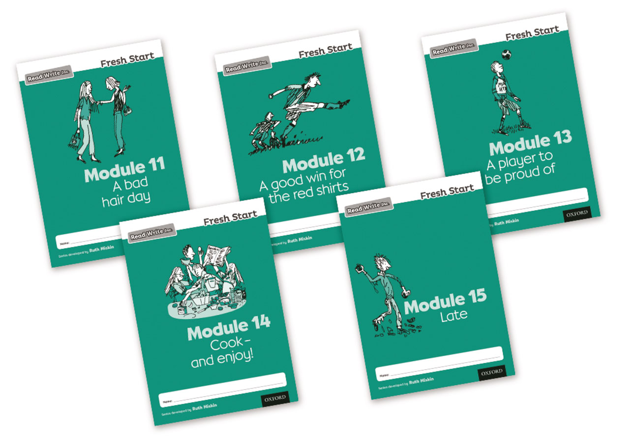 Read Write Inc Fresh Start Modules 11-15 Pack of 5