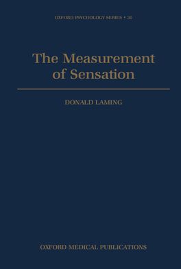 The Measurement of Sensation