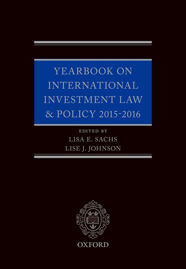 Picture of Yearbook on International Investment Law & Policy 2015-2016