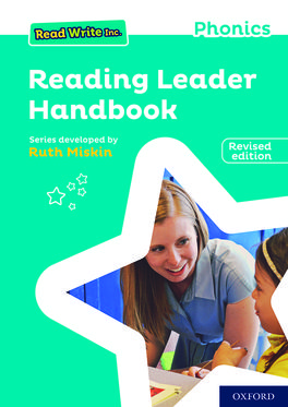 Read Write Inc Phonics: Reading Leader Handbook New Edition Read Write Inc Phonics: Reading Leader Handbook New Edition
