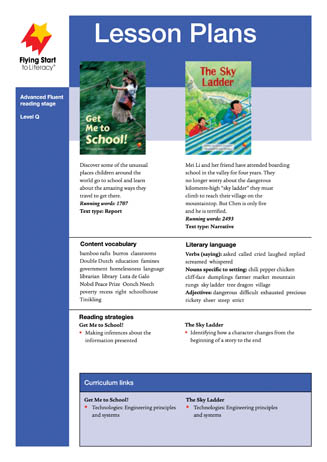 Lesson Plan - Get Me to School! / The Sky Ladder Lesson Plan - Get Me to School! / The Sky Ladder
