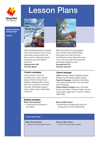 Lesson Plan - What's the Attraction?/ Rescue at Blue Canyon Lesson Plan - What's the Attraction?/ Rescue at Blue Canyon