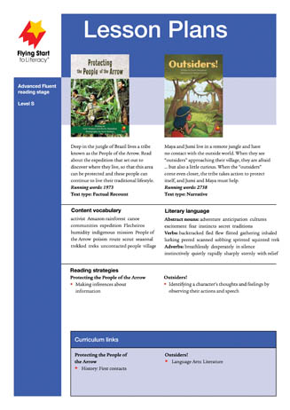 Lesson Plan - Protecting the People of the Arrow / Outsiders! Lesson Plan - Protecting the People of the Arrow / Outsiders!