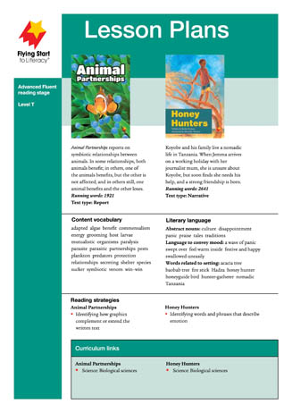 Lesson Plan - Animal Partnerships / Honey Hunters