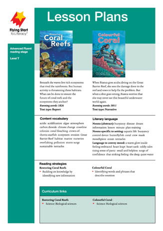 Lesson Plan - Restoring Coral Reefs / Colorful Coral