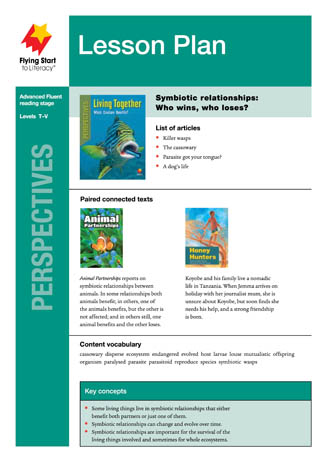 Lesson Plan - Living Together: Which Creature Benefits? Lesson Plan - Living Together: Which Creature Benefits?