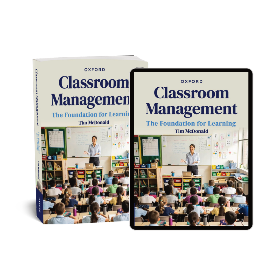 An image of the new edition of Classroom Management: The Foundation of Learning by Tim McDonald